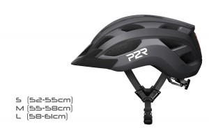 ΚΡΑΝΟΣ BIKE HELMET P2R A20 CLASSIC with USB LED black