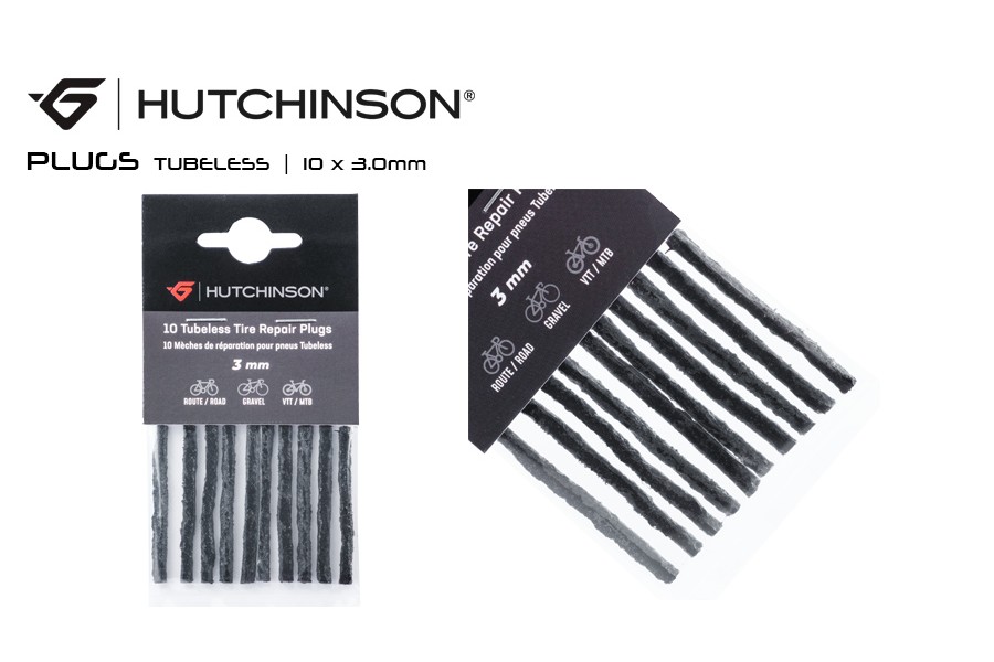 ΜΑΚΑΡΟΝΙΑ ΕΠΙΣΚΕΥΗΣ ΕΛΑΣΤΙΚΟΥ TUBELESS HUTCHINSON SPARE PLUGS - 10 τεμ. 3.0mm ΜΑΚΑΡΟΝΙΑ ΕΠΙΣΚΕΥΗΣ ΕΛΑΣΤΙΚΟΥ TUBELESS HUTCHINSON SPARE PLUGS - 10 τεμ. 3.0mm