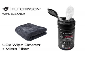 ΜΑΝΤΗΛΑΚΙΑ ΚΑΘΑΡΙΣΜΟΥ ΠΟΔΗΛΑΤΟΥ HUTCHINSON WIPE CLEANER - 40 τεμάχια & δώρο πανάκι Microfibre