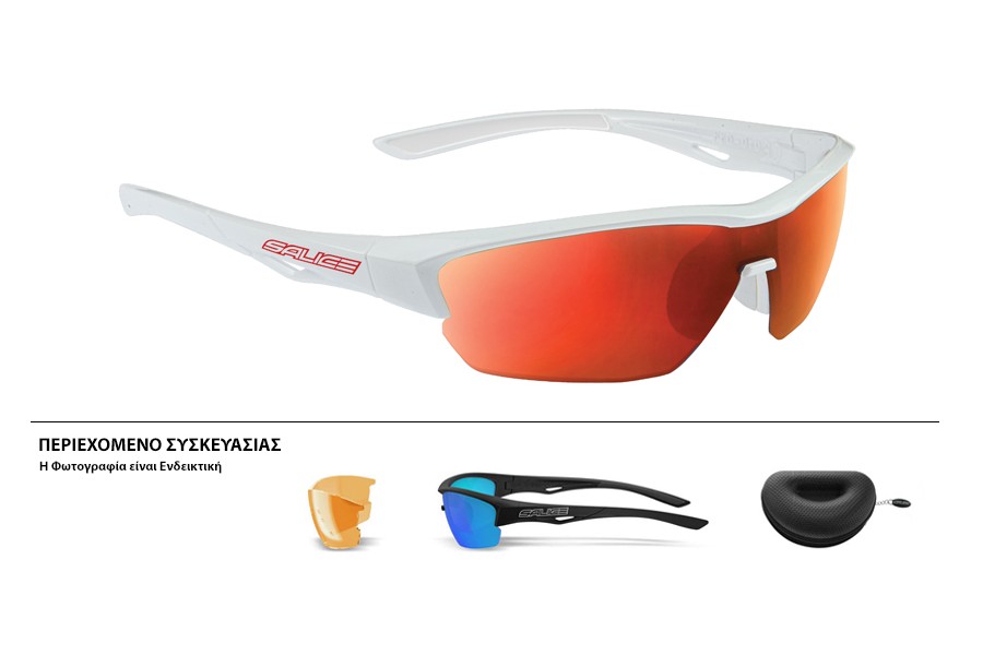 ΓΥΑΛΙΑ SALICE 011RW WHITE-RED ΜΕ ΦΑΚΟΥΣ Hydro Rainbow red + ΔΩΡΟ Extra Φακοί ΓΥΑΛΙΑ SALICE 011RW WHITE-RED ΜΕ ΦΑΚΟΥΣ Hydro Rainbow red + ΔΩΡΟ Extra Φακοί