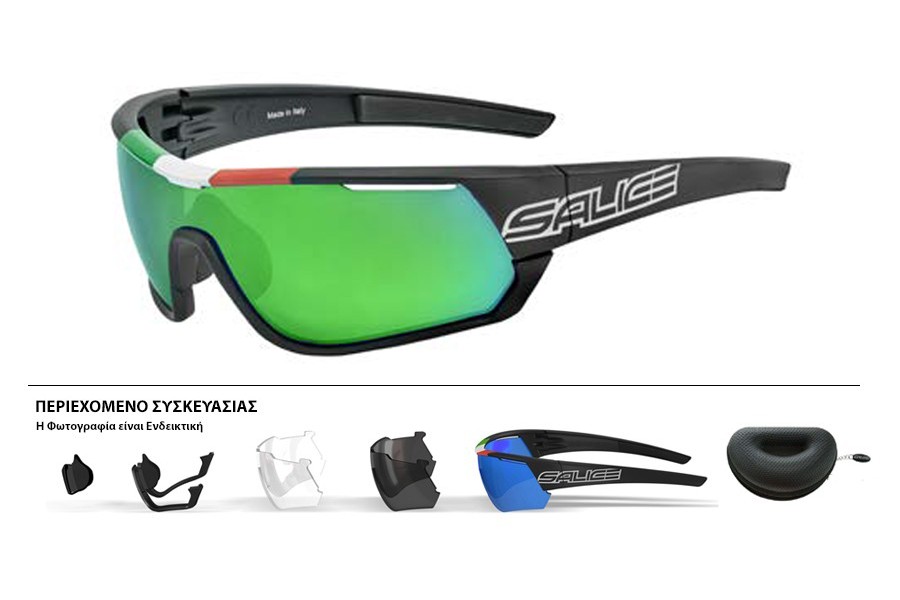 ΓΥΑΛΙΑ SALICE 016ITARWX BLACK-ITA ΜΕ ΦΑΚΟΥΣ Mirror Photocromic by NXT cat.1-3 + ΔΩΡΟ Rainbow green ΓΥΑΛΙΑ SALICE 016ITARWX BLACK-ITA ΜΕ ΦΑΚΟΥΣ Mirror Photocromic by NXT cat.1-3 + ΔΩΡΟ Rainbow green