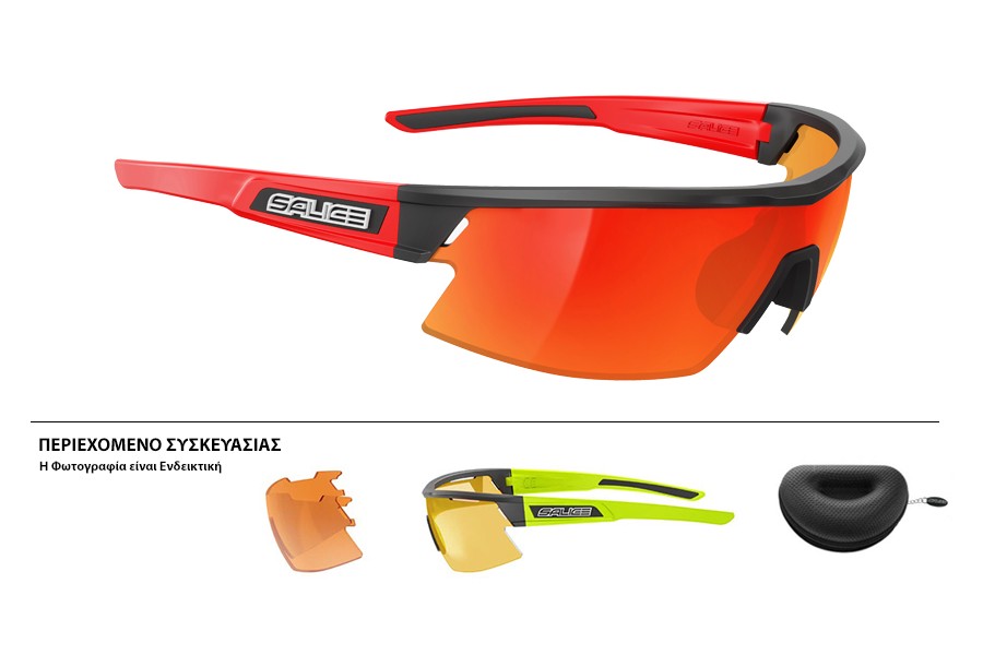 ΓΥΑΛΙΑ SALICE 025RW BLACK-RED ΜΕ ΦΑΚΟΥΣ Rainbow red + ΔΩΡΟ Extra Φακοί
