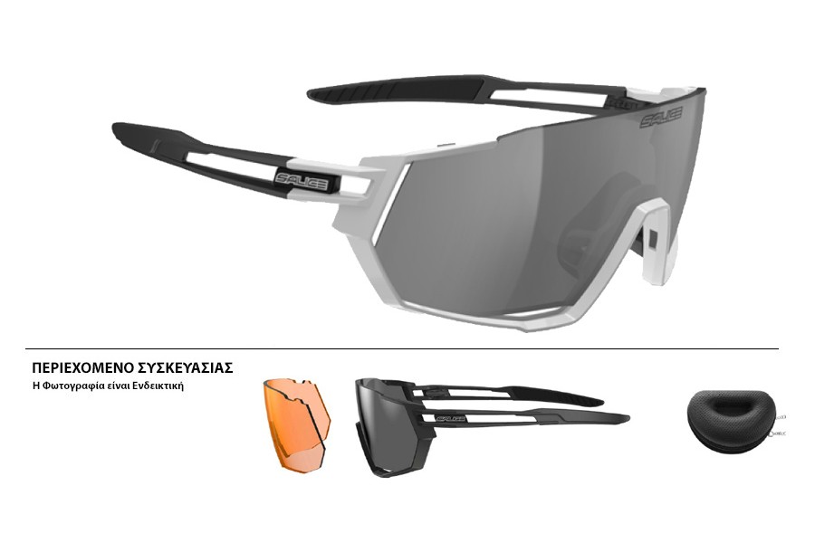 ΓΥΑΛΙΑ SALICE 029RW WHITE-BLACK ΜΕ ΦΑΚΟΥΣ Rainbow silver + ΔΩΡΟ Extra Φακοί
