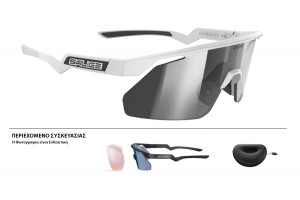 ΓΥΑΛΙΑ SALICE 030RWX WHITE ΜΕ ΦΑΚΟΥΣ Mirror Photochromic Lens c.1-3 + ΔΩΡΟ RW Mirror silver