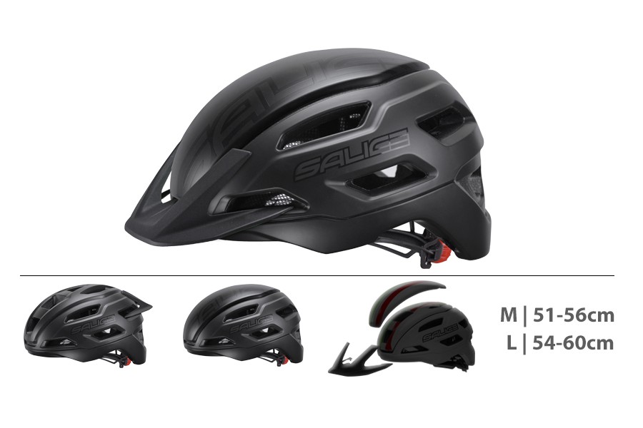 ΚΡΑΝΟΣ SALICE STELVIO black με γείσο - κάλυμμα - safety led ΚΡΑΝΟΣ SALICE STELVIO black με γείσο - κάλυμμα - safety led